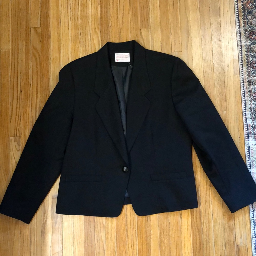 Pendleton womens wool blazer in black